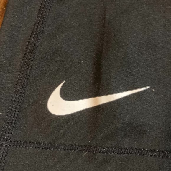 Nike Pro Compression Shorts Women's Size Large L Black Volt Yellow - Picture 7 of 9